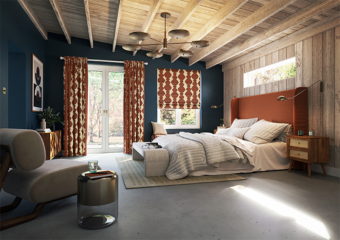 Construct, Burnt Orange - Made to Measure Curtains - Image 8